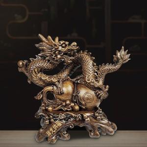 特大サイズ 九龍観音像 観音菩薩像 中国神話 竜生九子 仏像 縁起物