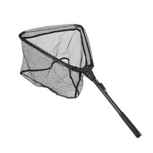 釣具 三角 タモ網 75cm ブラック ランディングネット 伸縮 大型タイプ アルミ製 釣り用品 あみ 折りたたみ式 組み立て 魚捕り網 漁網 伸縮式シャフト 在庫限り