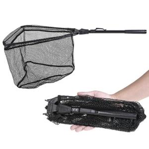 釣具 三角 タモ網 75cm ブラック ランデ...の詳細画像1