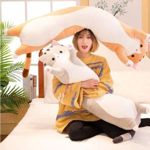 枕 抱き枕 細長 猫 クッション 特大 1.1...の詳細画像3