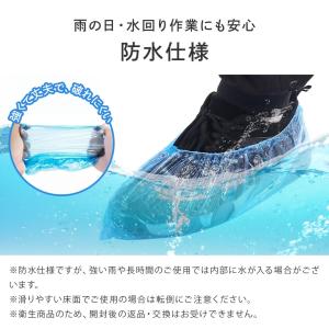 靴 カバー 使い捨て 100枚セット ビニール...の詳細画像4