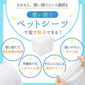 使い捨て ベッドシーツ 100枚セット 不織布...の詳細画像2