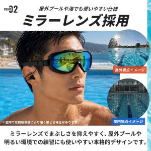 ワイドビュー ミラーレンズ 水泳ゴーグル 全3...の詳細画像3