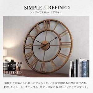 壁掛け時計 アイアンフレーム 40cm ブロン...の詳細画像3