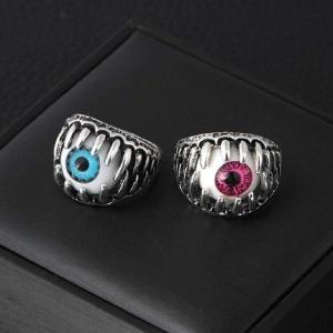 メンズ リング ステンレス 義眼リング ドールアイ 目玉 リアル 全2色