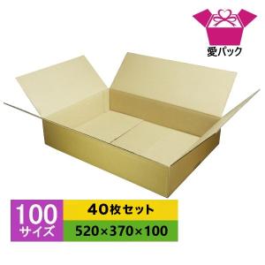 ダンボール箱 段ボール 100サイズ B3 40枚セット 宅配 日本製 無地 薄型 B段｜aipabox