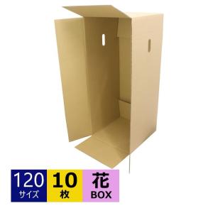 ダンボール箱 段ボール 120サイズ 10枚 宅配 日本製 無地 フラワー用｜aipabox