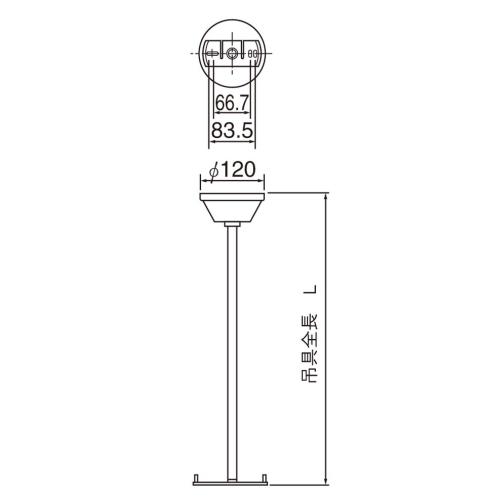 誘導灯用吊具 丸型Ｌ=250 FP01525C パナソニック