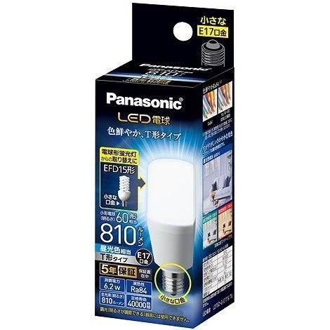 LED電球 LDT6D-G-E17/S/T6 パナソニック T形タイプ 6.2W(昼光色相当)(LD...