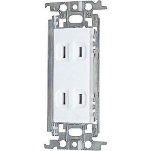 (10個セット)コスモワイド埋込ダブルコンセント WTF1502WK