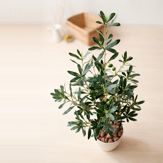 観葉植物 フェイクグリーン 光触媒 オリーブ 90cm 人工観葉植物 造花 消臭 防菌 お手入れ不要...