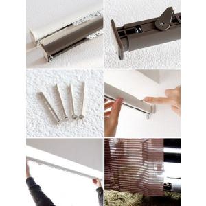 カーテンレール つっぱり棒 シングル 突っ張り...の詳細画像1