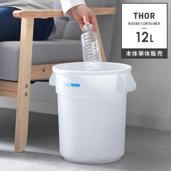 ゴミ箱 おしゃれ 分別 ダストボックス 12リットル 屋内 屋外 THOR リビング キッチン 収納...