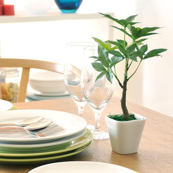 観葉植物 フェイクグリーン 光触媒 パキラ ミニ 卓上 人工観葉植物 インテリア おしゃれ かわいい...