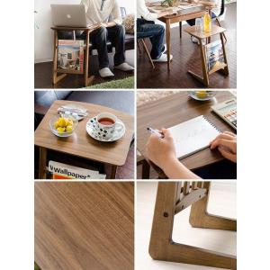 サイドテーブル 北欧 木製 おしゃれ ベッドサ...の詳細画像1