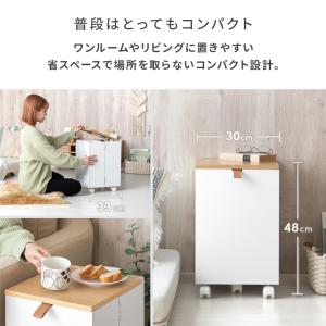 ドレッサー おしゃれ 鏡台 一面鏡 コスメワゴ...の詳細画像3