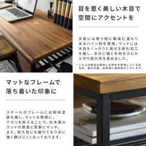デスク 机 パソコンデスク 学習机 勉強机 1...の詳細画像2