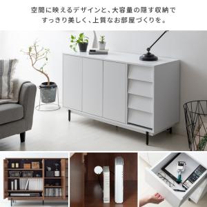 サイドボード キャビネット 引出 扉 収納棚 ...の詳細画像3