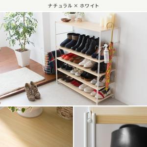 シューズラック おしゃれ 玄関収納 シューズボ...の詳細画像1