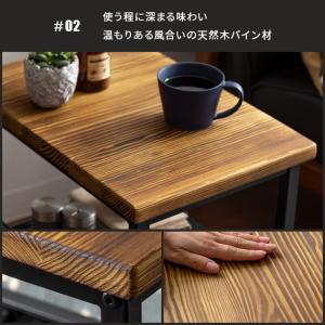 サイドテーブル おしゃれ スリム ベッドサイド...の詳細画像4