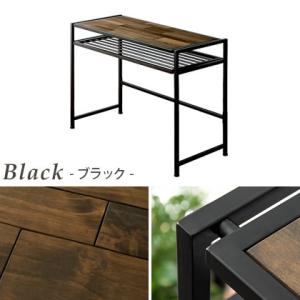 パソコンデスク デスク 机 おしゃれ 棚付き ...の詳細画像1