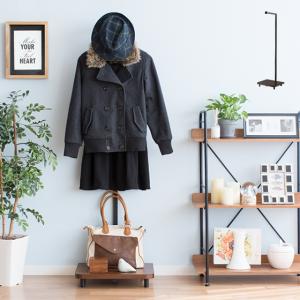 ハンガーラック スリム おしゃれ 木製 スチール アイアン ポールハンガー コートハンガーラック 衣類収納 棚付き シンプル キャスター付き