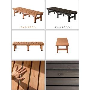 縁台 ウッドデッキ 木製 180×58cm 縁...の詳細画像2