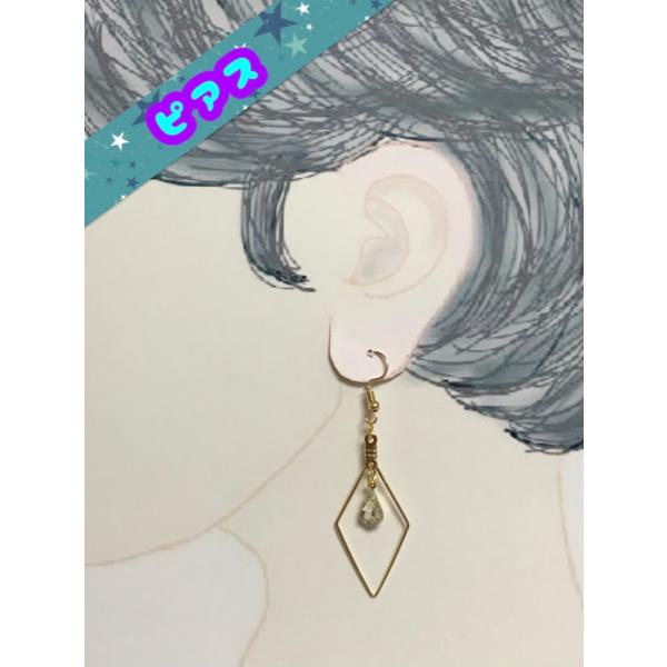 ピアス フープピアス クリア系