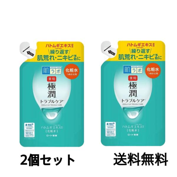 ロート製薬 薬用極潤スキンコンディショナー つめかえ用 １７０ｍｌ×２個セット