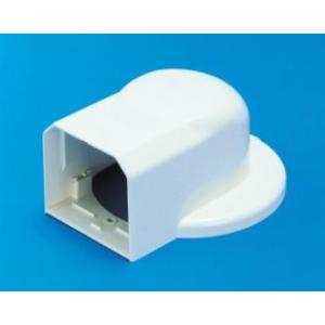 イナバ　MDウォールコーナー(エアコンキャップ用)　MWM-75-L（ホワイト）