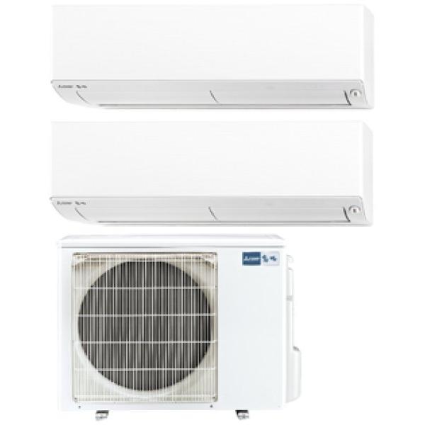 三菱電機 フィルター清掃室内機 6畳+12畳用+室外機 自動お掃除 壁掛け2台マルチセット 送料無料