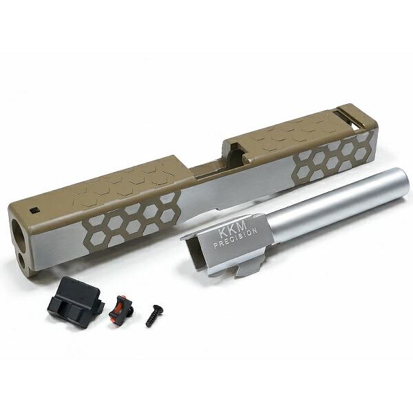 BELL製 東京マルイ グロック17 互換 ZEV TECH メタル HEX スライド ＆ メタルア...