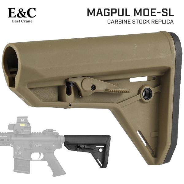 E&amp;C 製 M4シリーズ対応 MAGPUL MOE-SL カービンストック レプリカ 軽量ポリマー樹...
