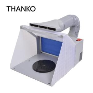 LEDライト付パワフルファン塗装ブース BRUSHBT4 換気 安全