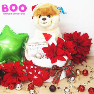 おむつケーキ 出産祝い クリスマス  BOO世界一かわいい犬 今治タオル ソックス 出産祝い ギフト 男の子 女の子｜airim-baby
