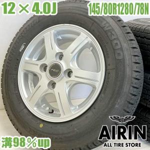 145/80R12 トーヨータイヤ　デルベックス　スタッドレスタイヤホイール付き DELVEX 4本セット トーヨータイヤ 145/80R12 86/84N デルベックス 935