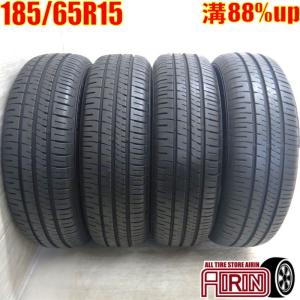 溝多い！ダンロップEC202 185/65R15 中古4本セット