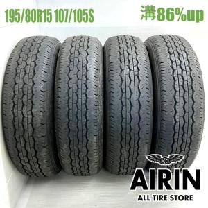 BRIDGESTONE（ブリヂストン） 中古タイヤ 2本 195/80R15 エコピア