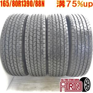 中古 165/80R13 90/88N YOKOHAMA iceGUARD IG91 スタッドレスタイヤ 4本セット ADバン プロボックス サクシード など 中古タイヤ 13インチ｜airin-yshop