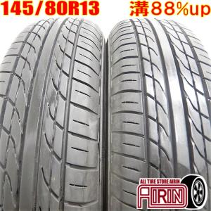 中古タイヤ 145/80R13 サマータイヤ Yellow Hat PRACTIVA BP01 2本セット フレアワゴン プレオ アルト MRワゴン タント 中古 13インチ｜airin-yshop