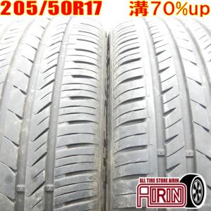 中古タイヤ 205/50r17 タイヤ HANKOOK LauFenn S FIT as-01 2本セット セレナ アクセラスポーツ プレマシー インプレッサG 中古 17インチ｜airin-yshop