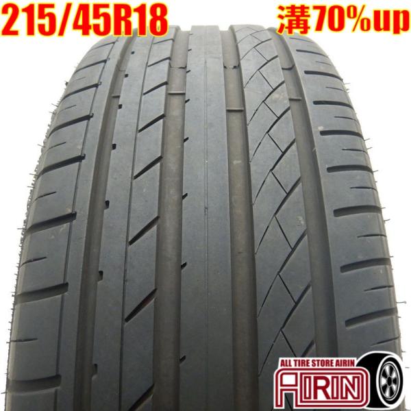 中古タイヤ 215/45r18 タイヤ ハイフライ HF805 1本 単品 SAI ノア ヴォクシー...