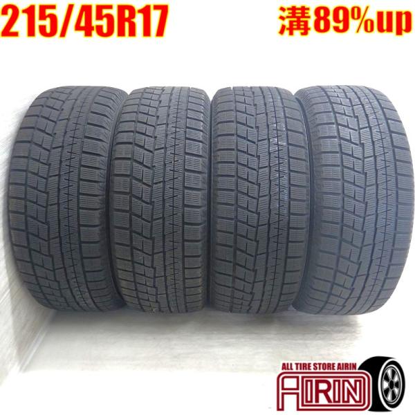 中古タイヤ 215/45r17 スタッドレスタイヤ ヨコハマ アイスガード６ IG60 4本セット ...