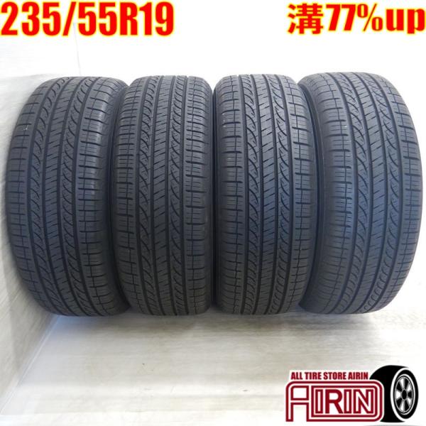 中古タイヤ 235/55r19 オールシーズンタイヤ ヨコハマ エイビット GT S35 4本セット...