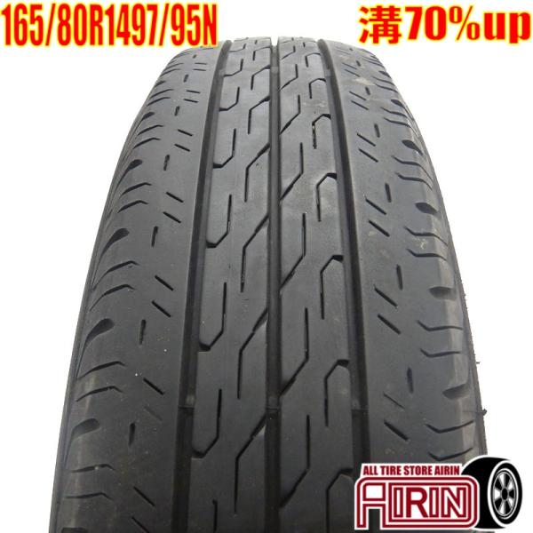 中古タイヤ 165/80r14 97/95N タイヤ ブリヂストン エコピア R680 1本 単品 ...