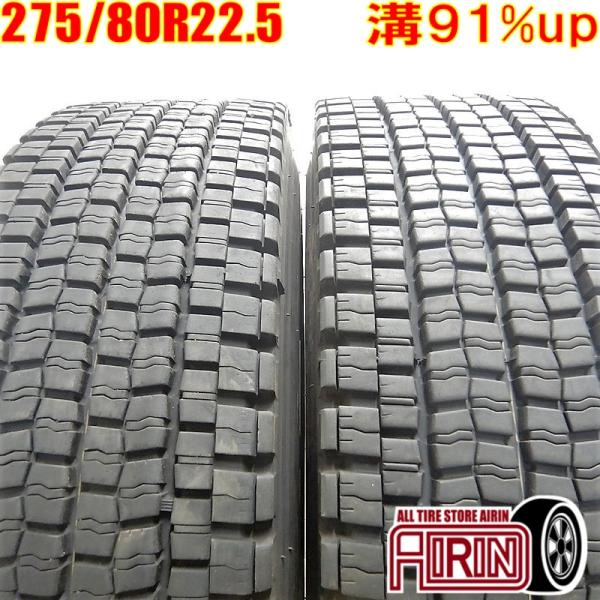 中古タイヤ 275/80R22.5 151/148J DUNLOP SP001 スタッドレスタイヤ ...