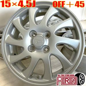 送料無料 中古 ダイハツ ムーブ カスタム 純正アルミホイール 4本