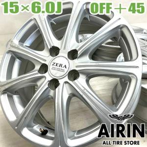 送料無料 中古アルミホイール 4本 SPORT ABELIA スポルトアベリア 15