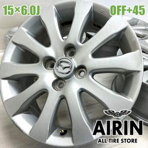★平成15年式 デミオ スポルト用 DBA-DY5W 純正 アルミホイル4本 美品！！ ★ 激安 4本SET】デミオ DE系 スポルト 純正 アルミホイール [6.5J +50