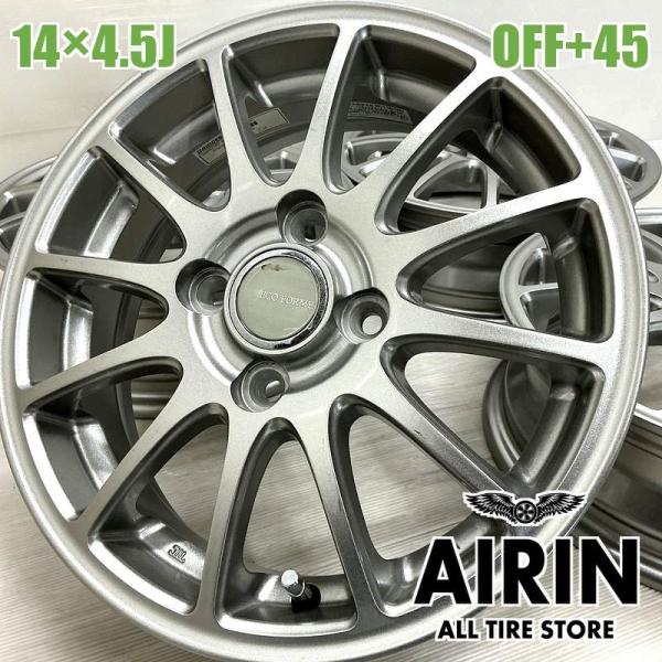 中古 アルミホイール 14インチ BRIDGESTONE ECOFORME エコフォルム 4本セット...